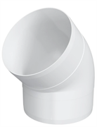 Колено ККП D100 45° пластик ERA  10ККП 45°