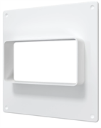 Площадка торцевая ПТП фланец 55х150 150х150 пластик ERA  511ПТП