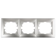 1-503-03 Intro Рамка на 3 поста гор., СУ, Plano, алюминий Б0030098
