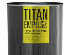 Грунт-эмаль по ржавчине «ОРЕОЛ» алкидно-уретановая «ТИТАН»  красно-коричневая 0,9кг(6шт/) 70962