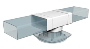 Тройник ТФП D100 с выходом 55х110 пластик ERA 511ТФ10П