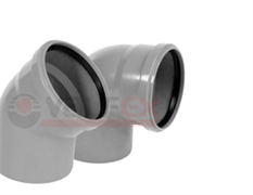 Отвод 87,5°  75мм вн.канализ. (100) VALFEX 20101075