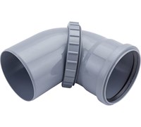 Отвод поворотный (универсальный) 110мм вн.канализ.(30) VALFEX  23100110