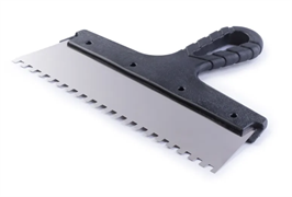 Шпатель  200мм  зубчатый 6*6 мм  с антикорр.покр нерж.сталь АКОР (50шт/уп) 4680031534239