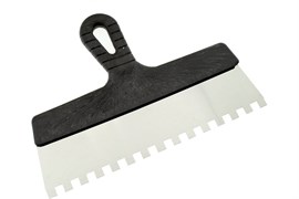 Шпатель  150мм зубчатый 8*8 мм с антикорр.покр.нерж.сталь  АКОР (50шт/уп) 4680031534277