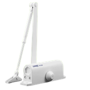 Доводчик дверной НОРА-М LONEX 330 морозостойкий-белый (50-120кг) 20002