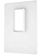 Площадка торцевая ПТВ фланец 50х110 вертикальная 180х250 пластик ERA  511ПТВ