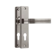 Ручка дверная  НОРА-М 706К  на планке  комплект ручек - Матовый никель - 61,5 мм 19520