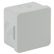 Распаячная коробка ЭРА KOR-65-65-50-4 открытой установки серая 65х65х50мм без гермовводов 4 вх. IP54 Б0037444