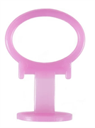 Зажим 3D+СВП Slim 1,0мм розовый  ( 100шт) ЗЕВС 3456