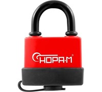 Замок навесной всепогодный НОРА-М ЗНВ-700-75 (83мм) красный 16725