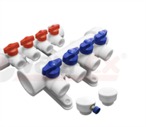 Коллекторная группа 32х20 на 3 выхода (4/1) (Valfex) БЕЛАЯ 