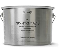 Грунт-эмаль по ржавчине Elcon 3 в 1 матовая зеленая RAL 6002 2 кг (4шт) 00-00462662