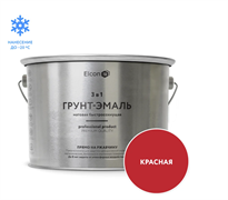 Грунт-эмаль по ржавчине Elcon 3 в 1 матовая красная RAL 3020 2 кг(4шт) 00-00462664