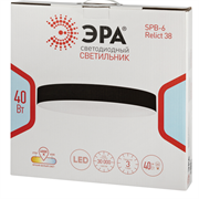 Светильник потолочный светодиодный ЭРА Relict 38 SPB-6-40 4К BK 40W 4000K черный Под заказ Б0059511