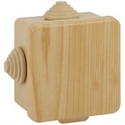 Коробка распаячная ОУ КОР (сосна) 80х80х50мм с гермовводами 7 вх. IP54 ЭРА Б0043225