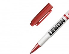 Маркер перманентный, красный LEKON ECONOM(10шт) 012413