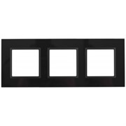 14-5103-05 ЭРА Рамка на 3 поста, стекло, Эра Elegance, черный+антр Под заказ Б0034510