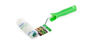 Мини-валик   60 мм микрофибра d 15 мм, бюгель 6 мм, ворс12 мм, белый сине-зел. полосой АКОР(80шт/уп) 504 30 060