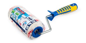 Валик 180 мм полиамид  d 48 мм, бюгель 8 мм,ворс 18 мм,бел. крас-сер полосой «ПРОФИ»(30шт/уп)ВД ЛКМ 274 48 818