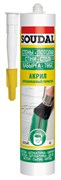 Герметик SOUDAL акриловый белый картридж 280 мл (15шт/уп) 105877