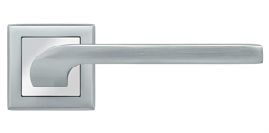 Ручка дверная Rucetti RAP 24-S SC/CP,цвет-мат.хром/хром.  9013303