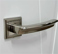 Ручка дверная Rucetti RAP 11-S SN/CP-IND,цвет-бел.никель/хром 9012446