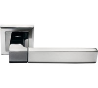 Ручка дверная  МОРЕЛЛИ  МН-28,SN/BN-S"Fukoku",бел,никель/черн.никель 9010558