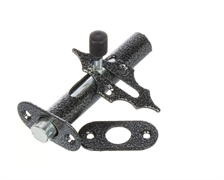 Засов накладной "ВРЕЗНОЙ" с круглым ригелем 100*50*25 мм серебро Делга 00010025025