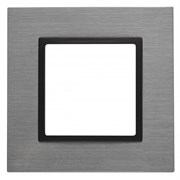 14-5201-42 ЭРА Рамка на 1 пост, металл, Эра Elegance, титан+антр Под заказ Б0034546