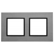14-5202-42 ЭРА Рамка на 2 поста, металл, Эра Elegance, титан+антр Под заказ Б0034552
