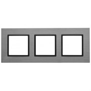 14-5203-42 ЭРА Рамка на 3 поста, металл, Эра Elegance, титан+антр Под заказ Б0034558