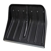 Лопата снеговая  500х445мм,№16 пластмассовая с ал.планкой д.30 без черенка 08879