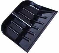 Лопата снеговая  450х390мм №1 пластмассовая ЦВЕТНАЯ ,ф32 с д/ч в/с и ручкой 10912