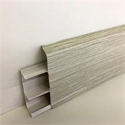 Плинтус напольный с кабель-каналами 85мм 