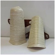 Угол наружный (внешний) с крепежом для плинтуса 85мм 