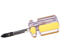 Отвертка РН 2х 38мм  крестовая  с пластик.ручкой (бочка) БИБЕР Стандарт (+) (24шт/уп)(бочка) 85589