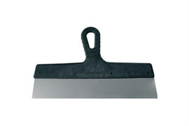 Шпатель  80мм гладкий нерж. сталь с обрезиненной ручкой БИБЕР (12шт/уп) 35223