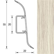 Плинтус 55мм 