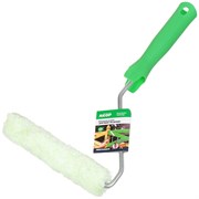 Мини-валик  150 мм микрофибра d 15 мм, бюгель 6 мм, ворс12 мм, белый сине-зел. полосой АКОР(55шт/уп) 504 30 150