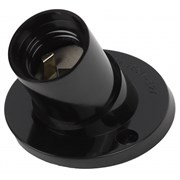 Патрон ЭРА Е27 настенный, бакелит, черный (x50) ЭРА Б0044082