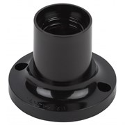 Патрон ЭРА Е27 потолочный, бакелит, черный (x50) ЭРА Б0044083