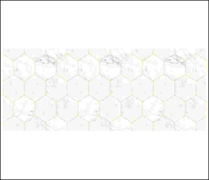 pm043 DEKORON 67.5 см/8 м мрамор белые ромбики 00098210