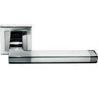 Ручка дверная  МОРЕЛЛИ  МН-35,SN/BN-S"Pants",бел,никель/черн.никель 9010559