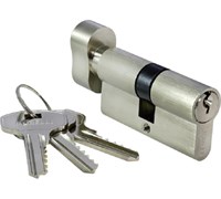 Ключевой цилиндр 60CK SN с заверткой (60мм)  белый никель МОРЕЛЛИ 9008938