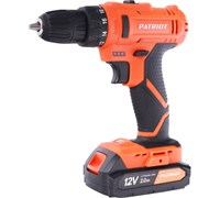 Дрель-шуруповерт аккум. PATRIOT BR 117LI(12в,2*2.0акб,2скор,350,1350об/мин,d оснастки 10 (АКБ в комп 180301117