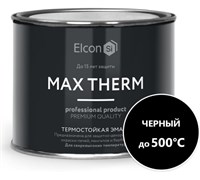 Эмаль термостойкая ELCON черная 500 С (0,4кг) 00-00002907