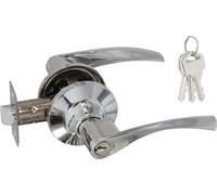 Ручка защелка НОРА-М Isparus ЗВ2-01 ISPARUS нажимная для межкомнатных дверей - Хром - ключ/фикса 16773