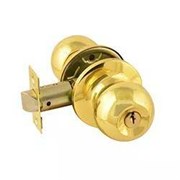 Ручка защелка кноб НОРА-М Isparus ЗШ-01 ISPARUS поворотная для межкомнатных дверей - Золото- ключ 16786