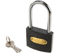 Замок навесной НОРА-М ЗН-800дд -60мм блистер,черный/чугун 16816